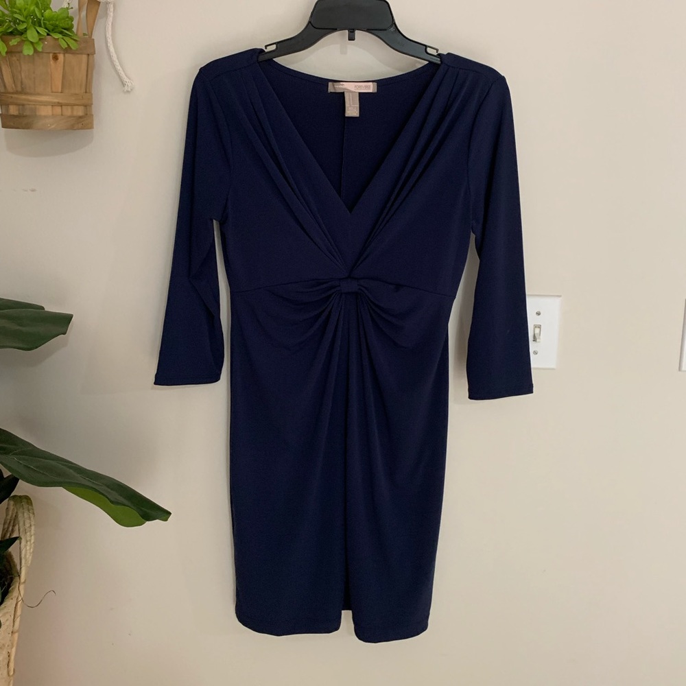 F21 Contemporary Navy Blue Dress